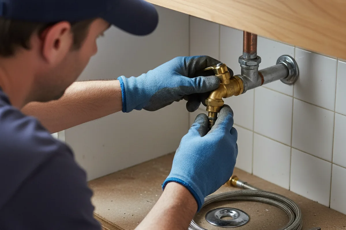 Shutoff valve and fitting work during Faucet and Fixture Repair in Sun Valley